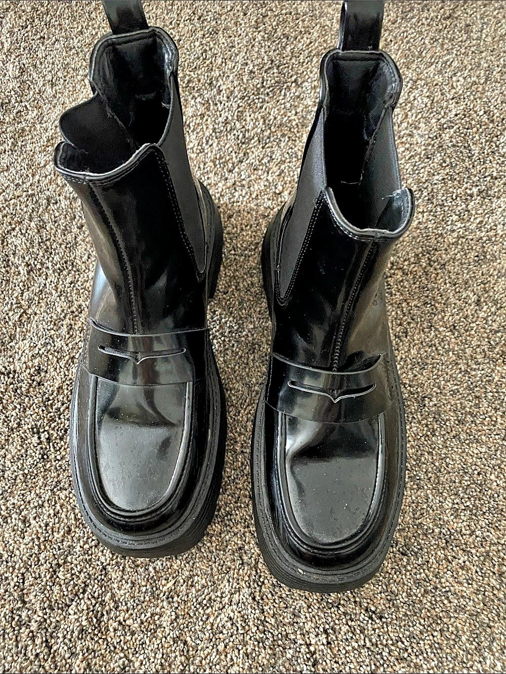 Black Chelsea Ankle Boots US 8